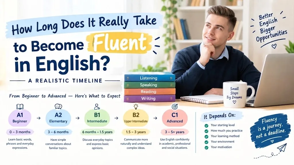 How Long Does It Really Take to Become Fluent in English? A Realistic Timeline