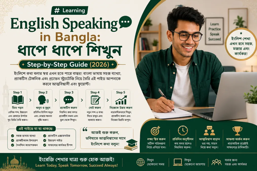 Learning English Speaking in Bangla: Step-by-Step Guide (202৬)