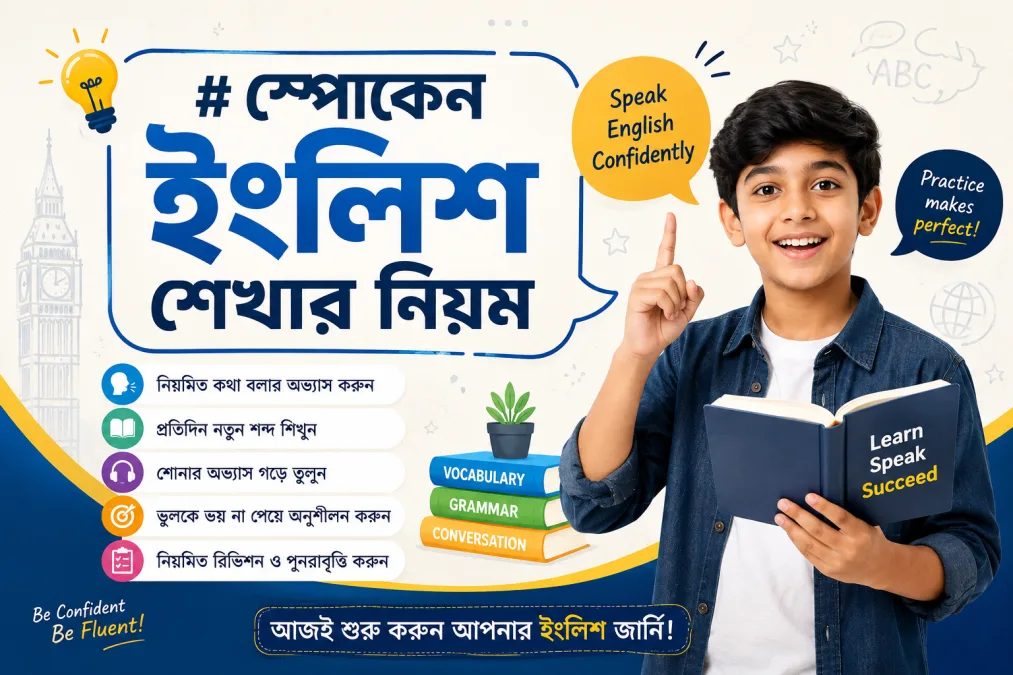 স্পোকেন ইংলিশ শেখার নিয়ম: শুরু থেকে সাবলীল হওয়ার সহজ পথ