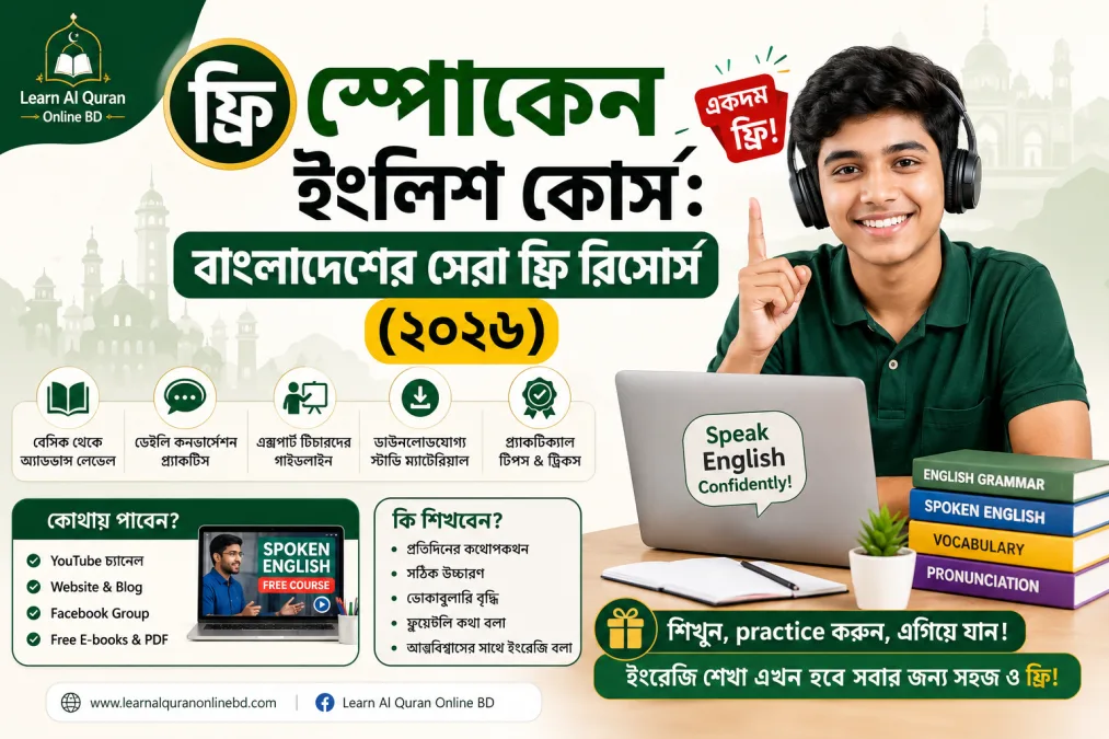 ফ্রি স্পোকেন ইংলিশ কোর্স: বাংলাদেশের সেরা ফ্রি রিসোর্স (২০২৬)