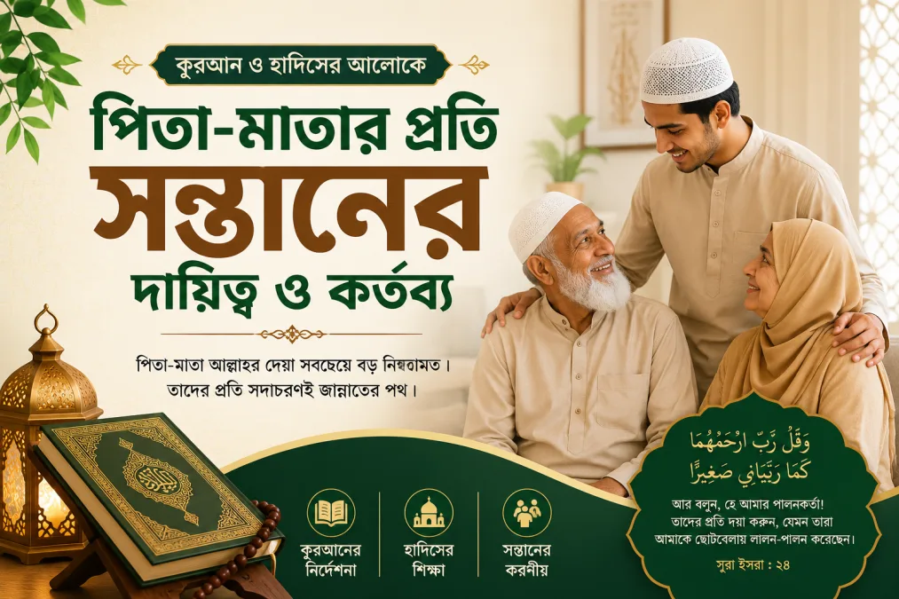 কুরআন ও হাদিসের আলোকে পিতা-মাতার প্রতি সন্তানের দায়িত্ব ও কর্তব্য