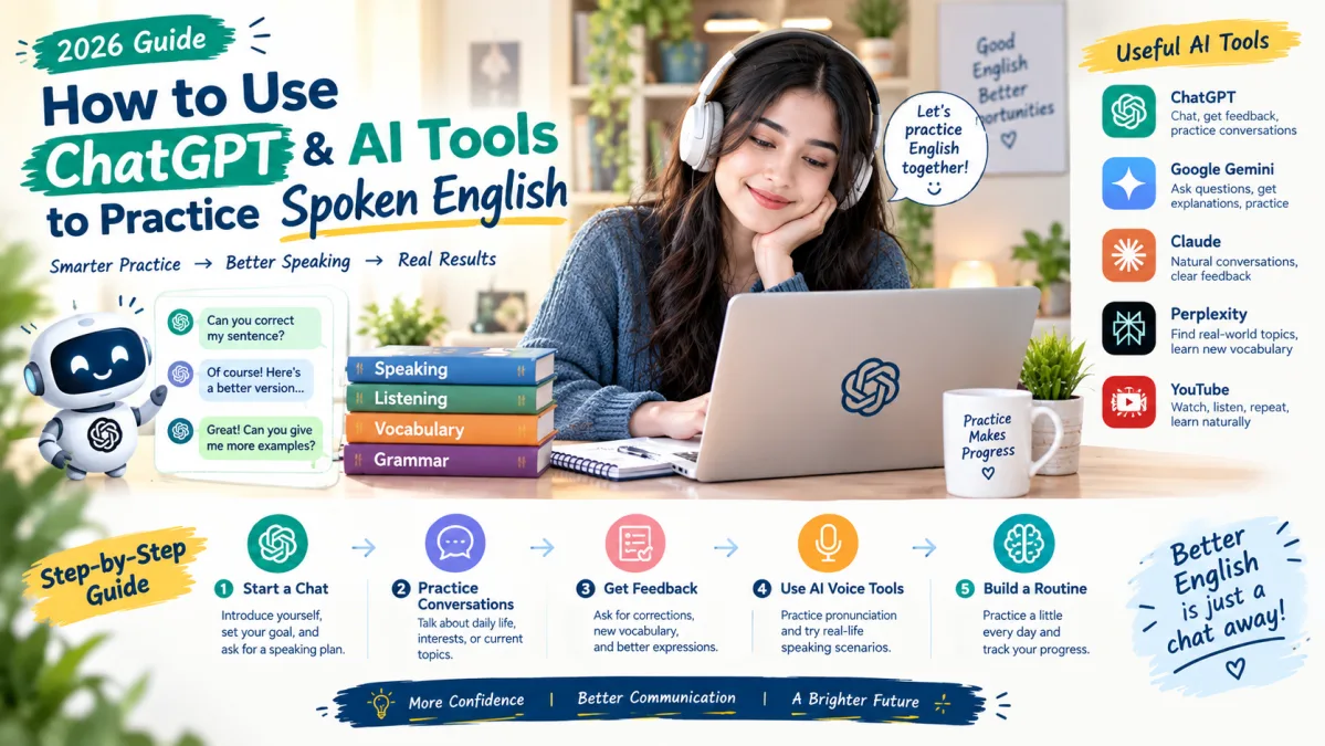 How to Use ChatGPT & AI Tools to Practice Spoken English (2026 Guide)